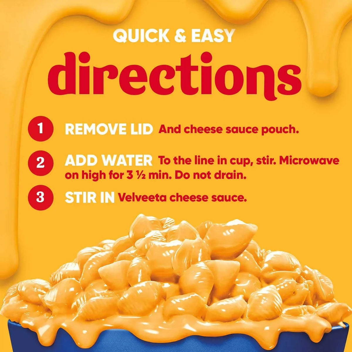 Velveeta Shells and Cheese Original Microwavable Sauce Cup 68g
