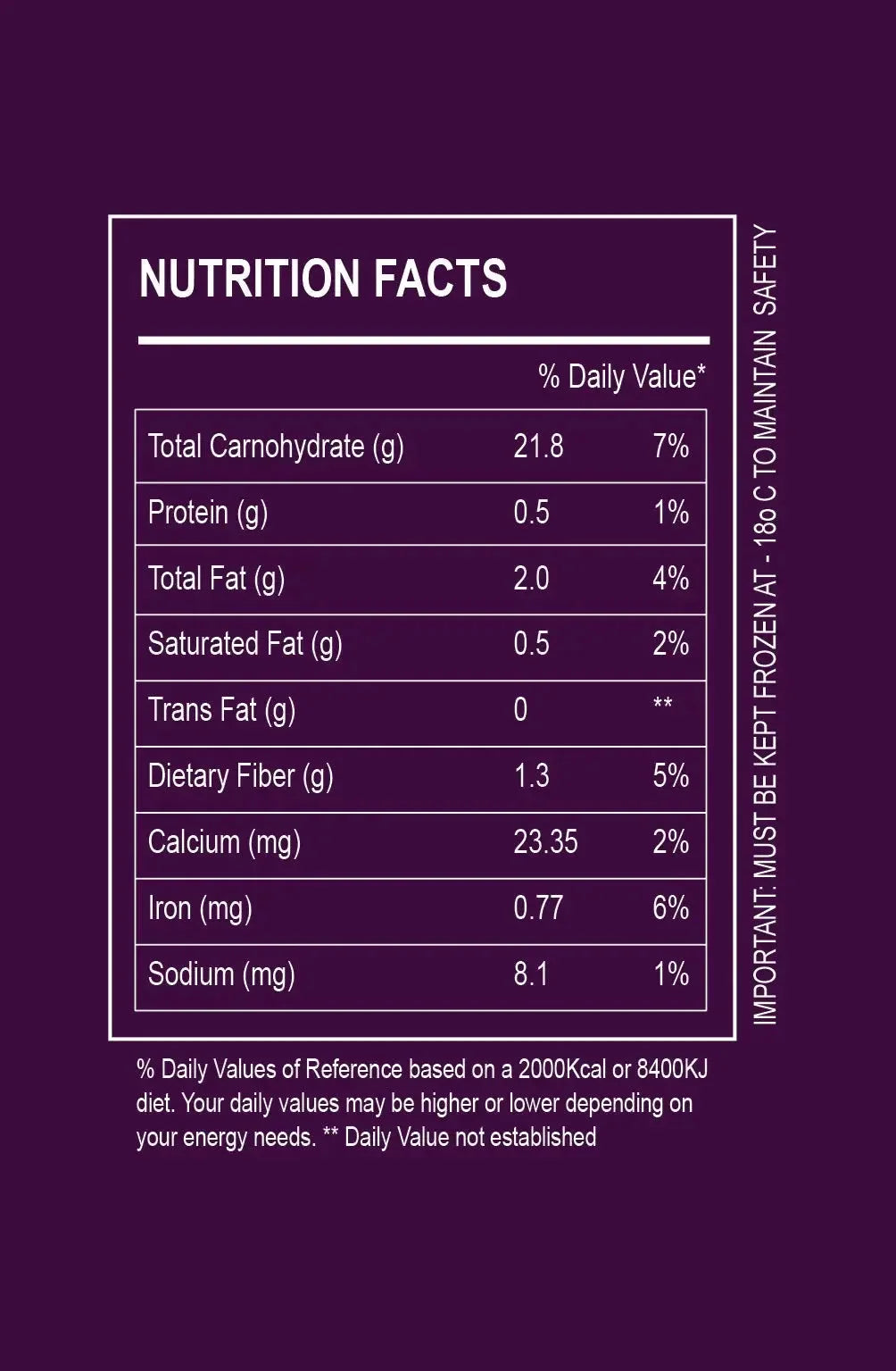 Acai Puree All Natural - Frozen 3.2 KG bucket