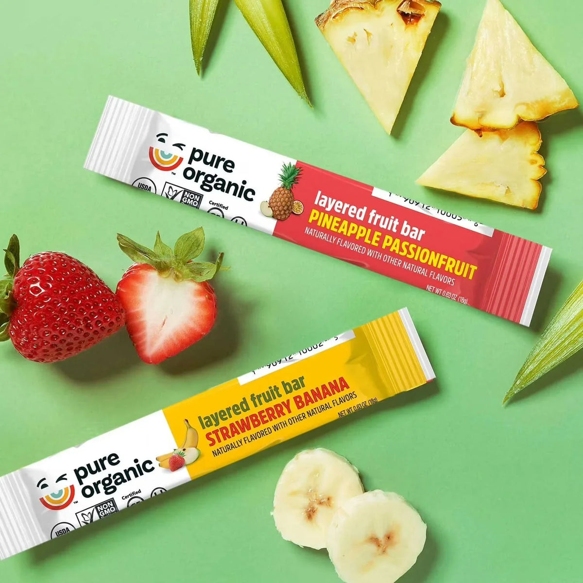 Pure Organic Variety Pack Layered Fruit Bars, 18g (28pk)