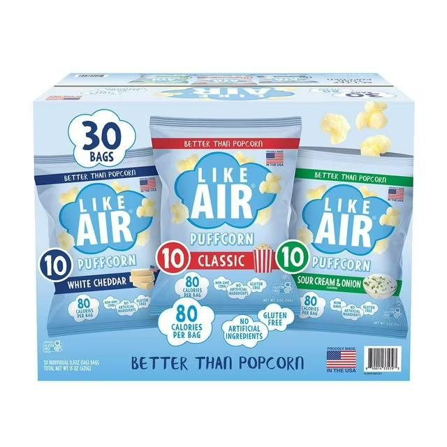 Like Air Puffcorn Variety Pack 14g | Welaza