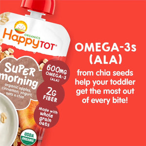 Happy Tot Super Morning Pouches, 12 × 113 g - View 3 | Welaza