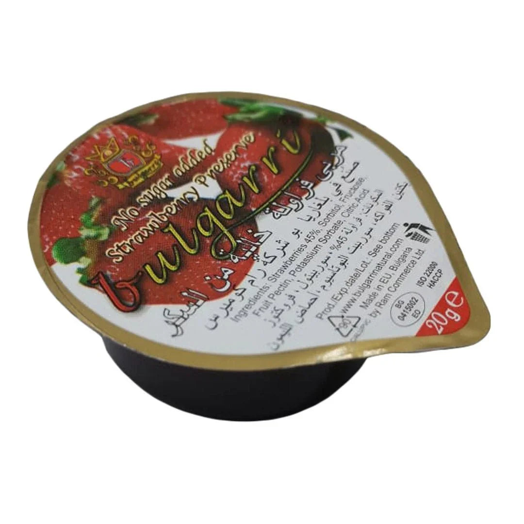 Bulgarri Strawberry Jam Sugar Free 20g x 100 | Welaza