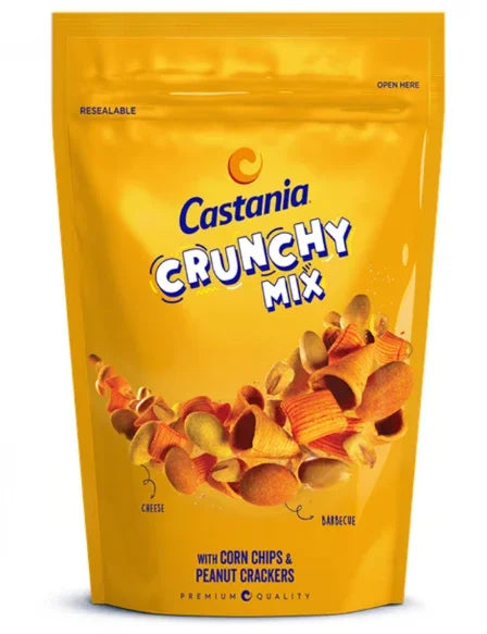 Castania Crunchy Mix Nuts With Corn Chips & Peanut Crackers 170gm