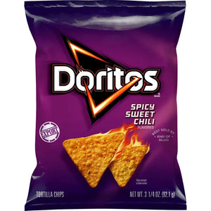 Doritos Spicy Sweet Chili Flavored Tortilla Chips 3.25 OZ (92g) - Export
