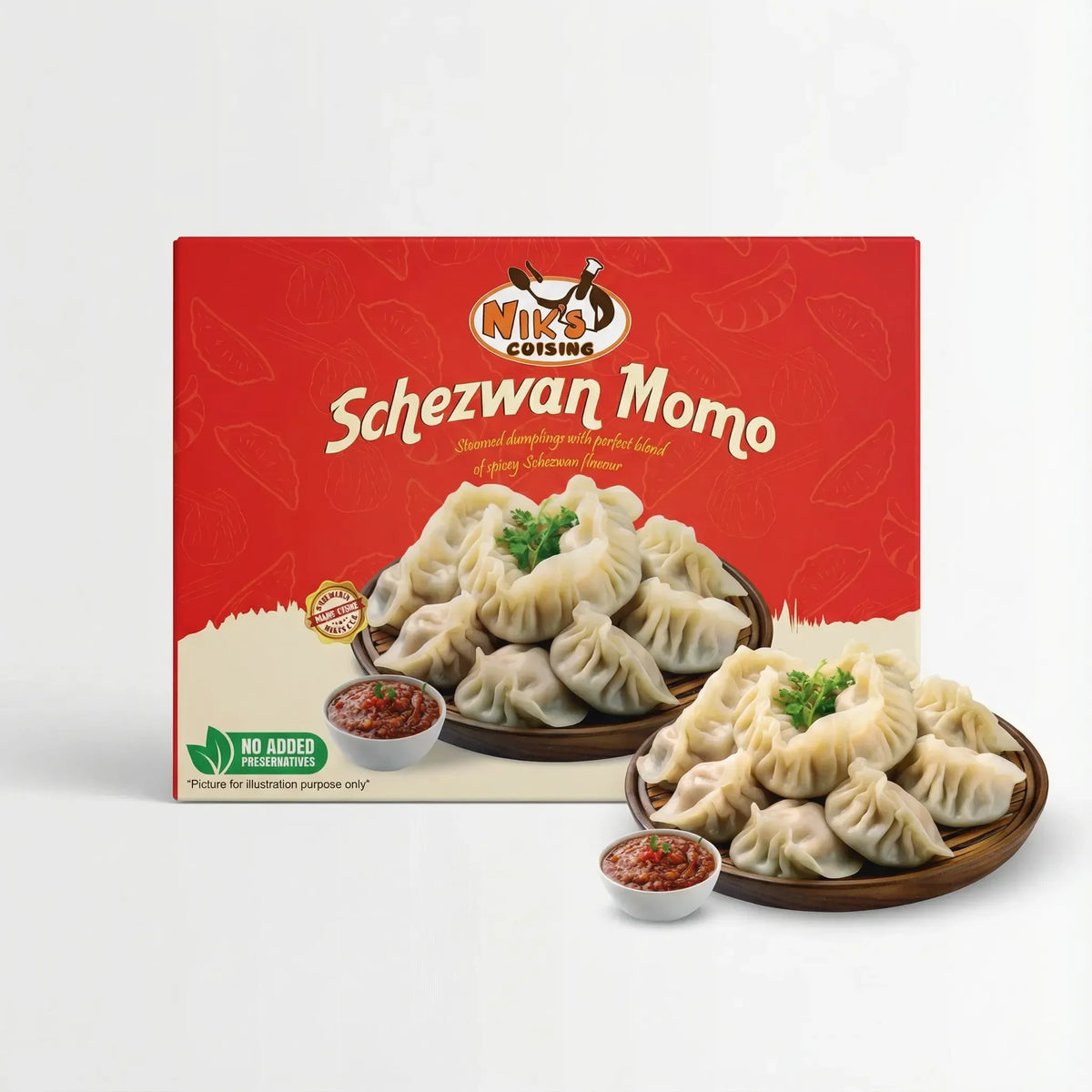 Schezwan Momos 18pcs – 480g | Nik’s Cuisine