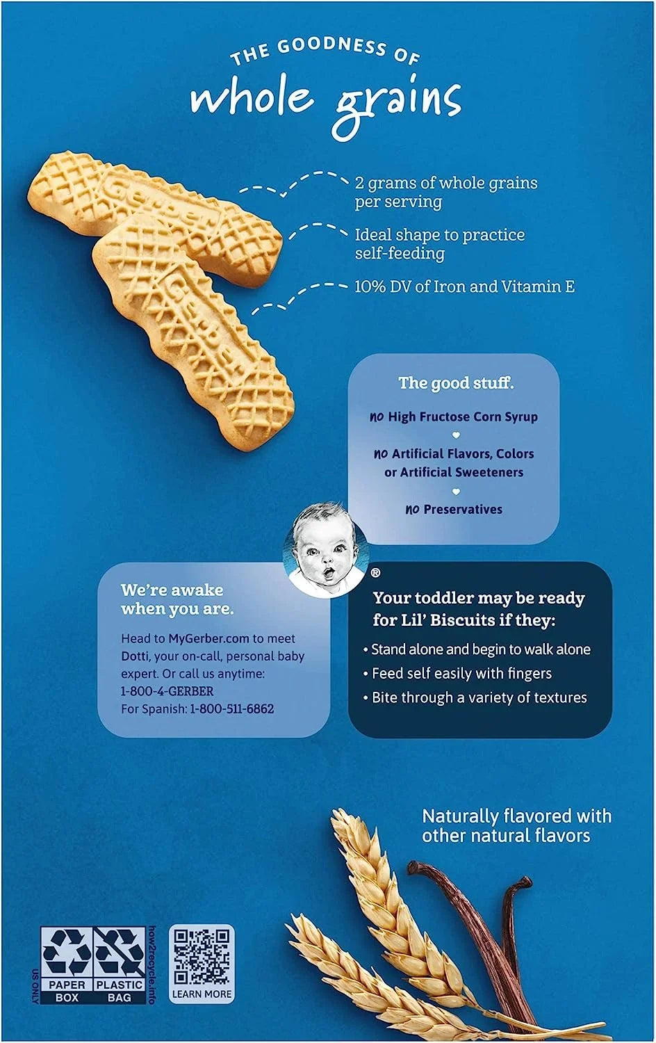 Gerber Lil Biscuits, 126g