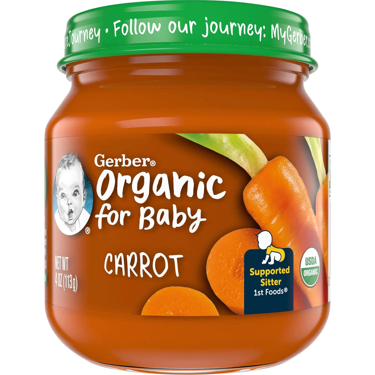 Gerber Organic carrot 4oz 113g