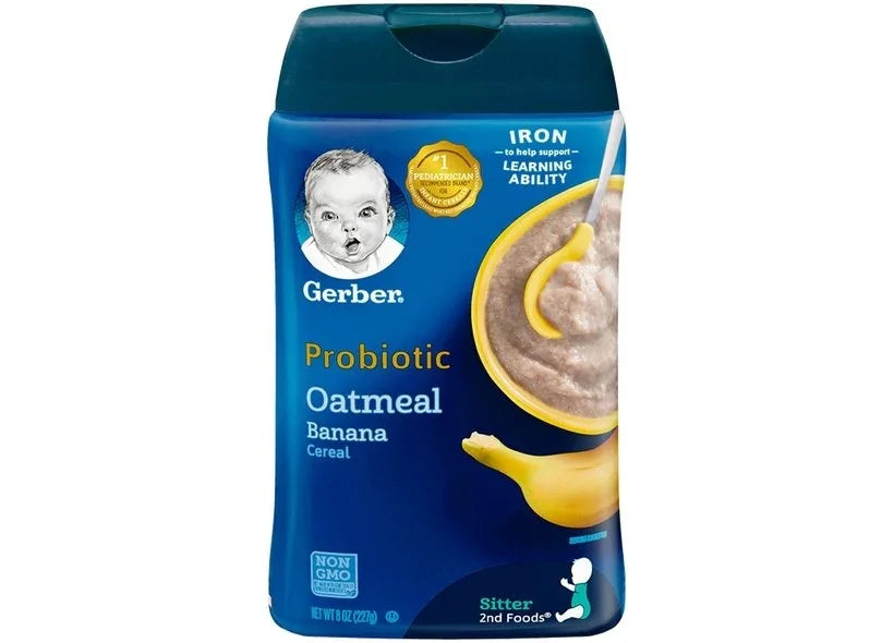 Gerber Probiotic Oatmeal & Banana Baby Cereal 227g
