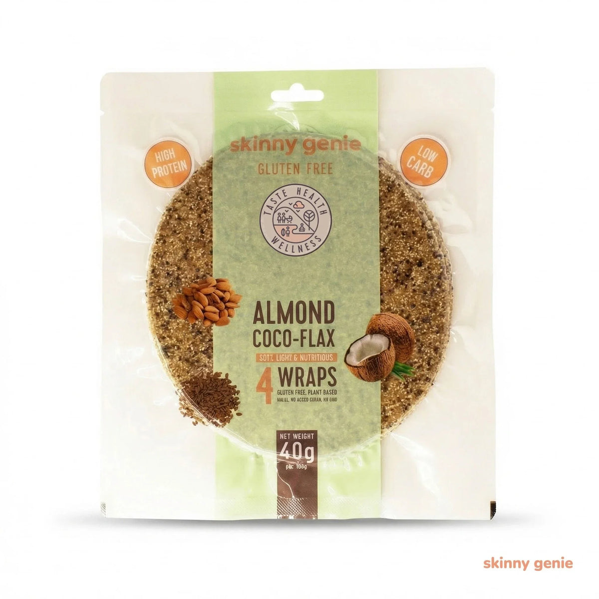 Almond Coco-Flax Wrap