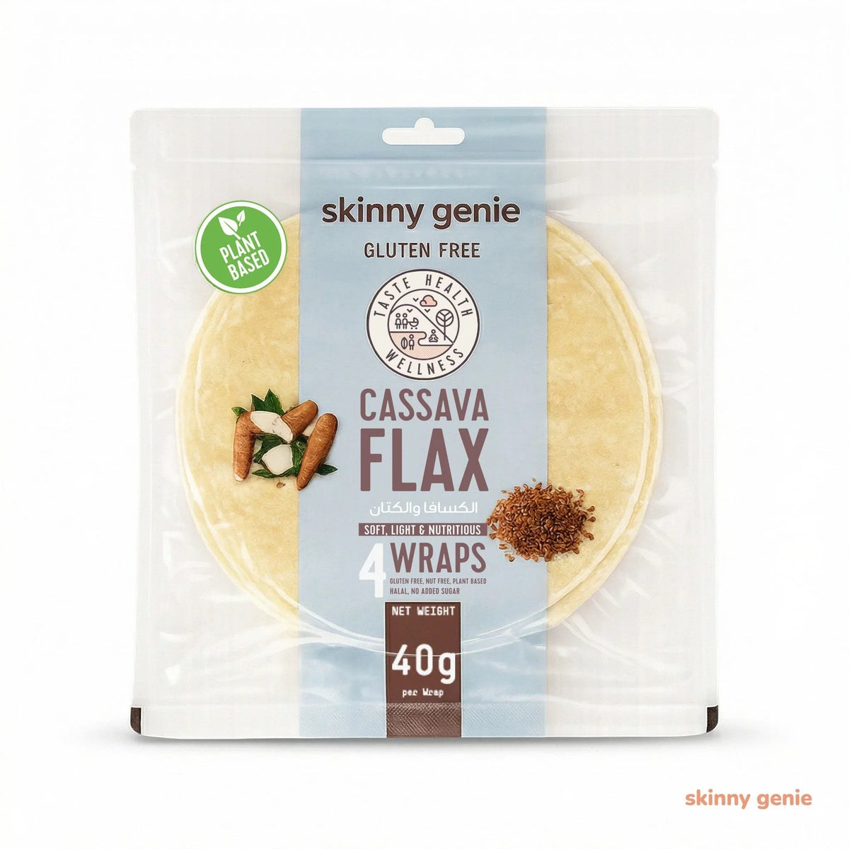 Cassava-Flax Wrap