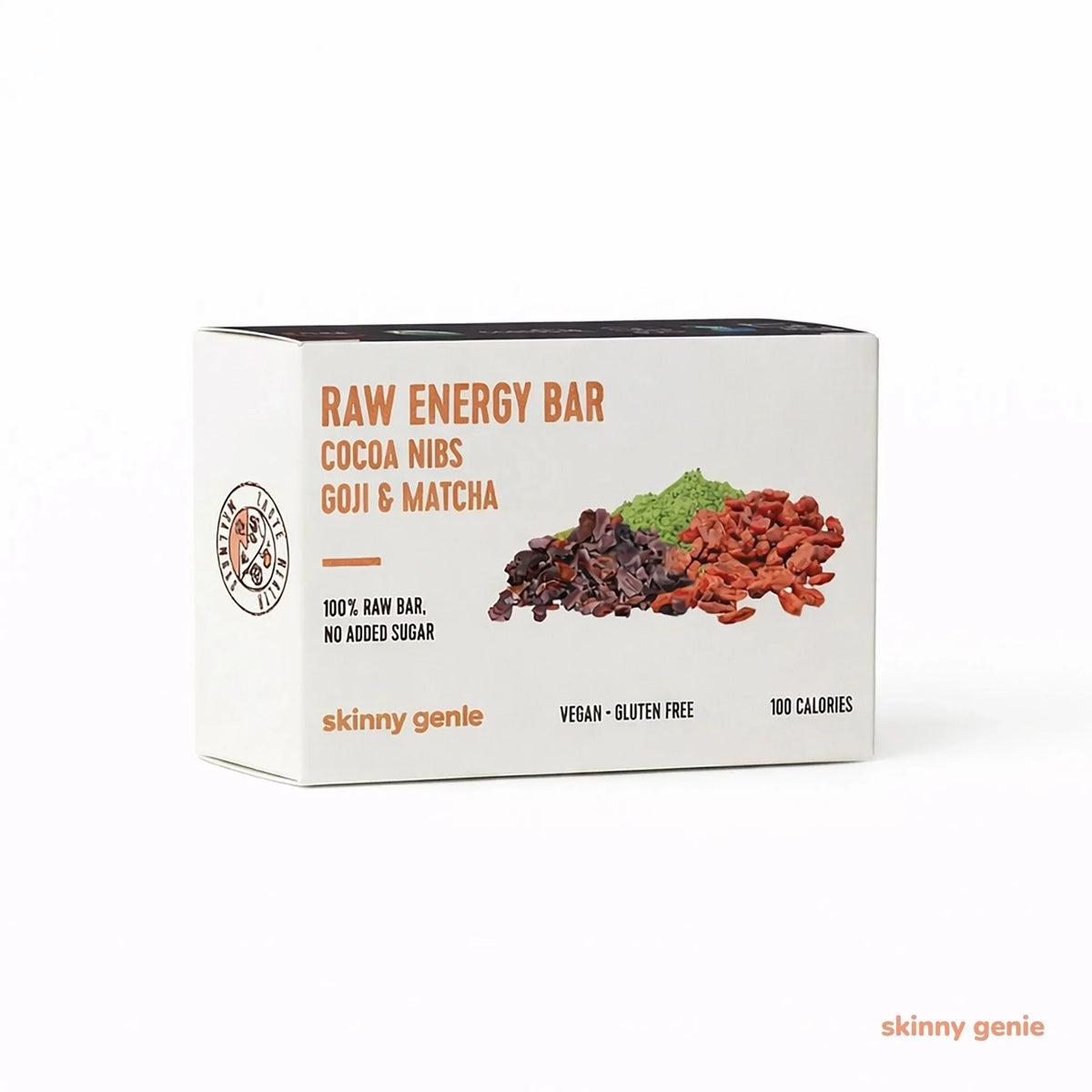 Raw Energy Bar Cocoa Nibs, Goji and Matcha