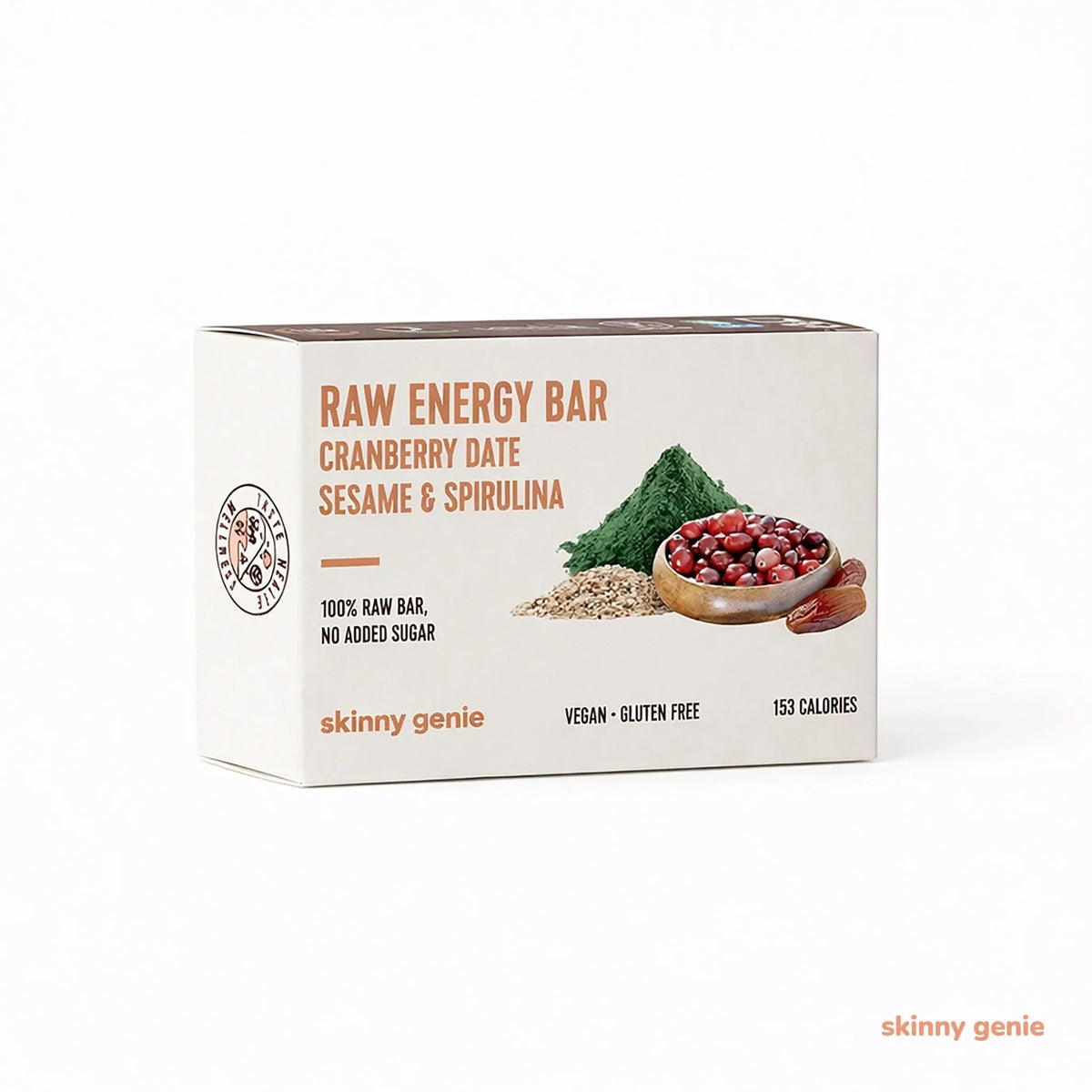 Raw Energy Bar Cranberry Date, Sesame & Spirulina