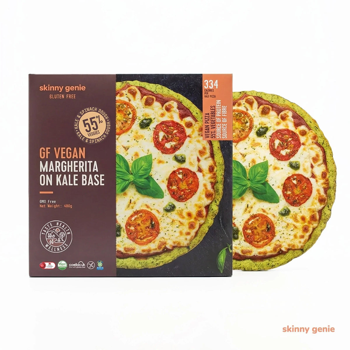 Vegan Margherita Pizza on Kale Base