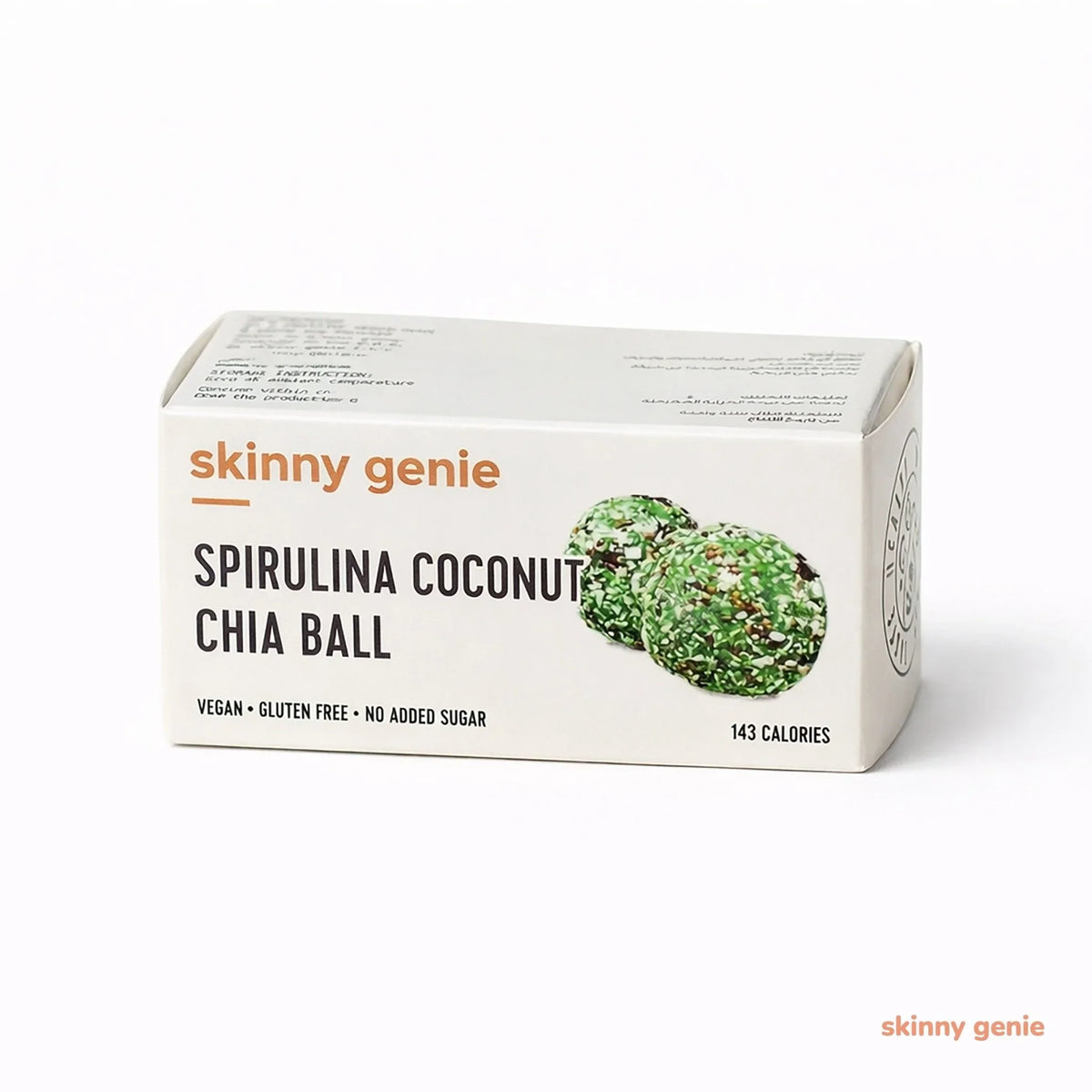 Spirulina Coconut Chia & Sesame Pea Protein Balls