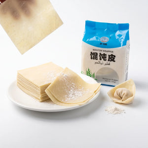 XI SHI Square White Wonton Wrappers - 2 Pkt