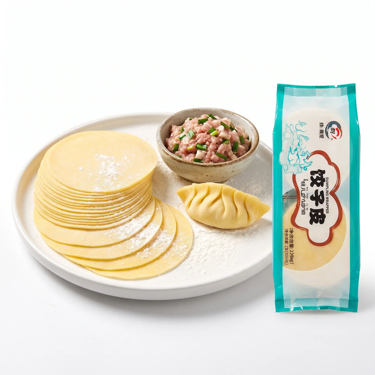 XI SHI Round Yellow Wonton Wrappers