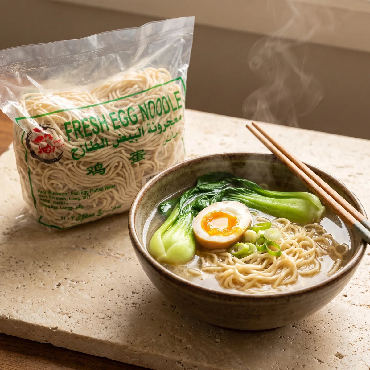 XI SHI Fresh White Egg Noodles - 5 kg