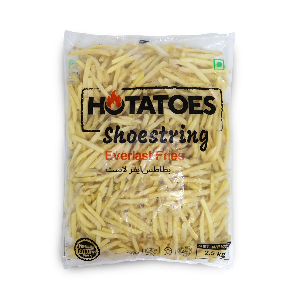 Hotatoes skin-on coated fries 6 mm 2.5 kg bag