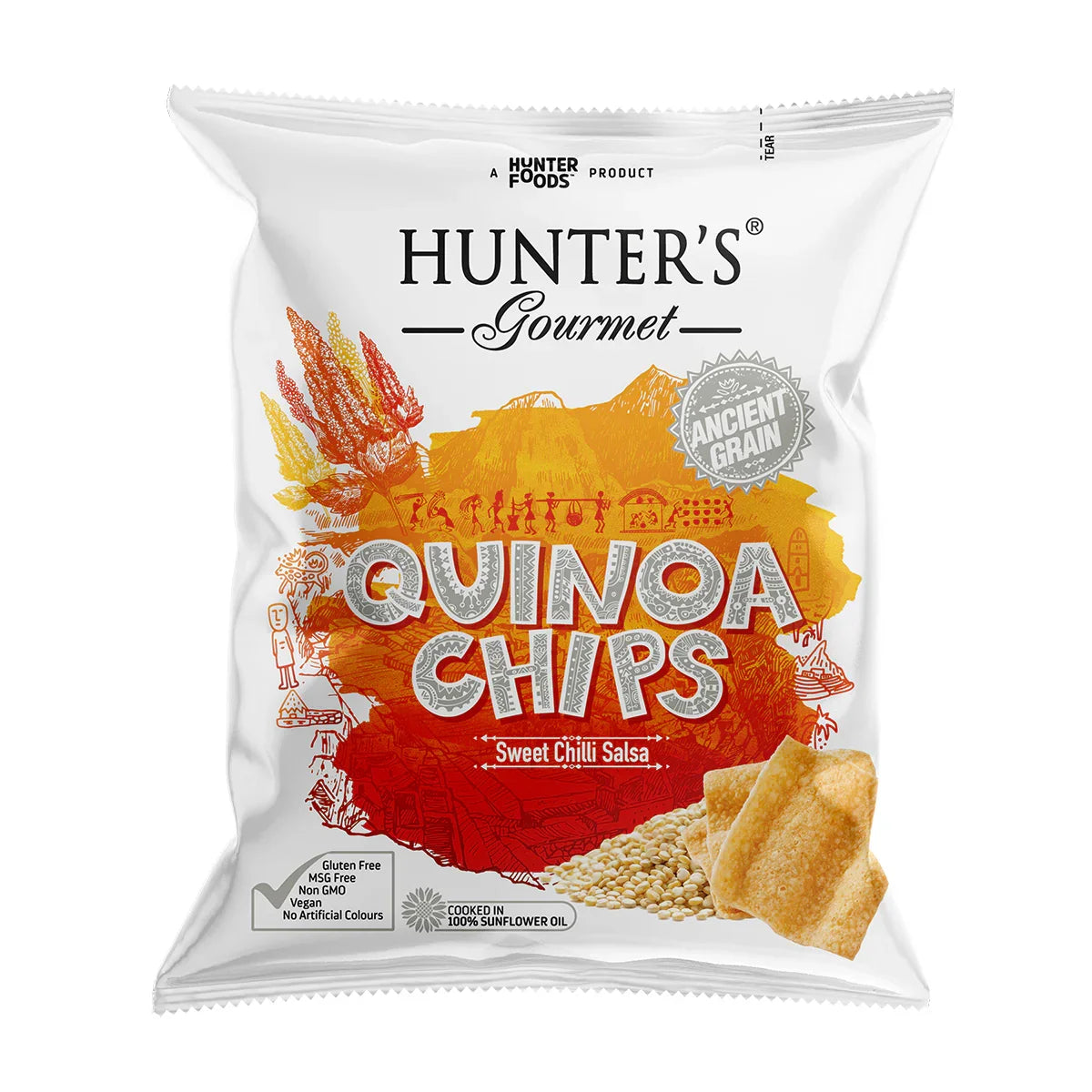 Hunter's Gourmet Quinoa Chips Sweet Chilli Salsa 28g | Welaza