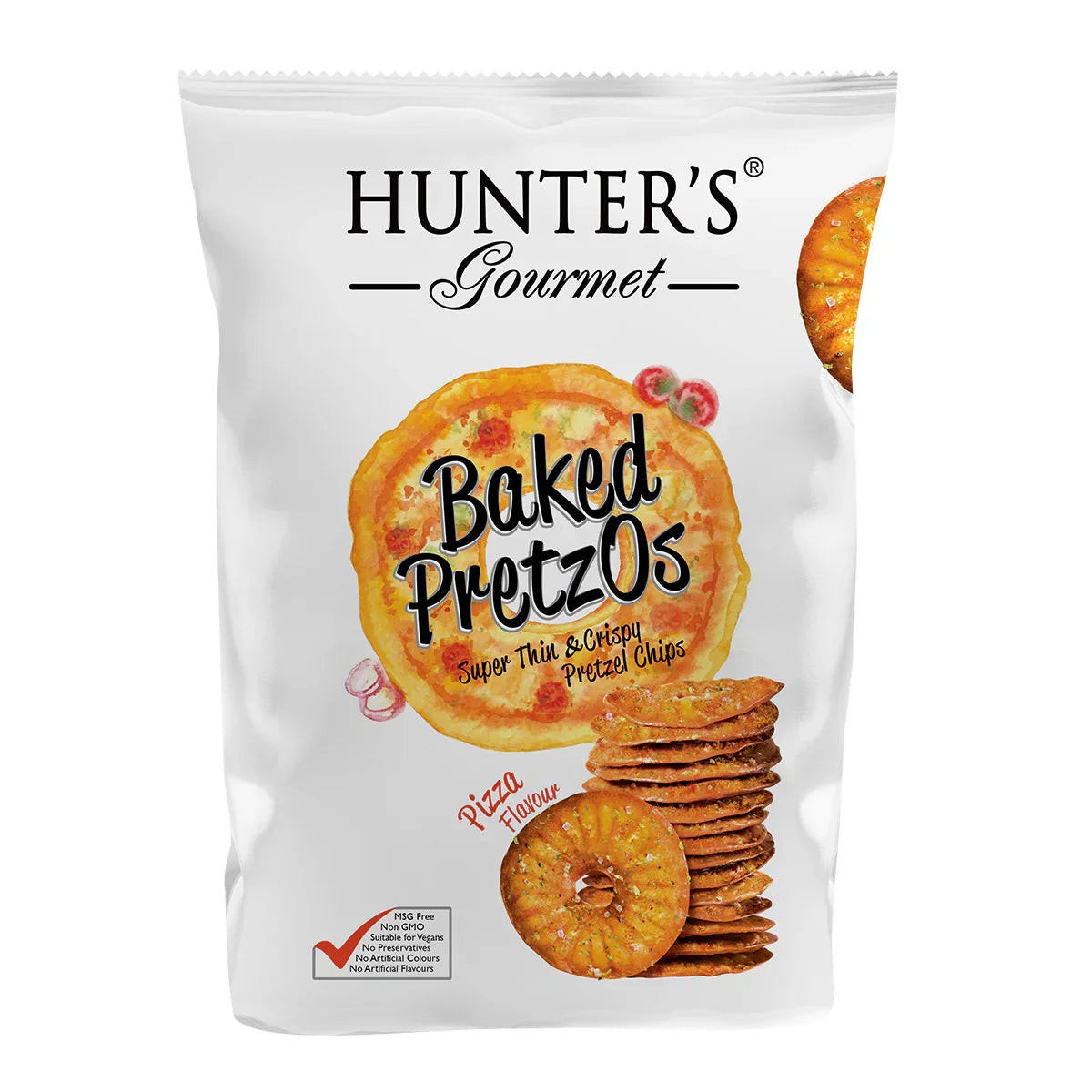 Hunter's Gourmet baked pretzos pizza 160g | Welaza