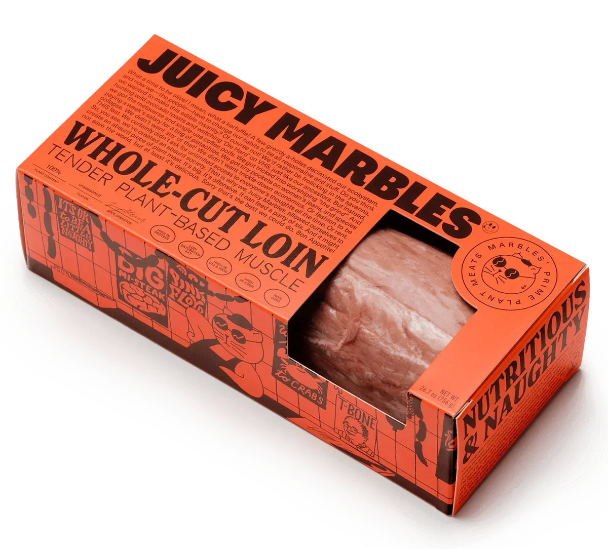 Juicy Marbles Plant-Based Vegan Tender Whole Cut Loin