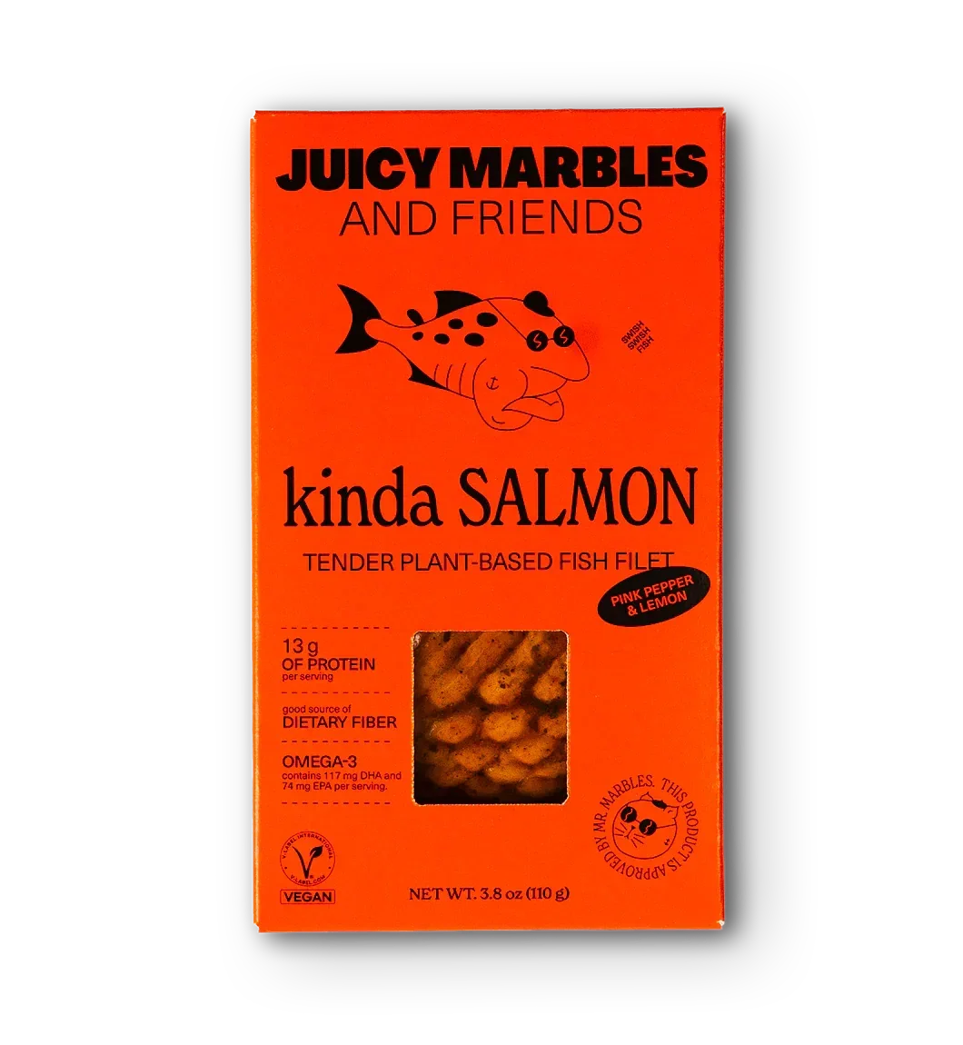 Juicy Marbles Plant-Based Vegan Kinda Salmon Fish Fillet