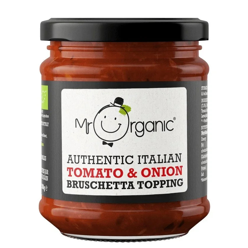Mr Organic Tomato & Onion Brushetta Topping 190g