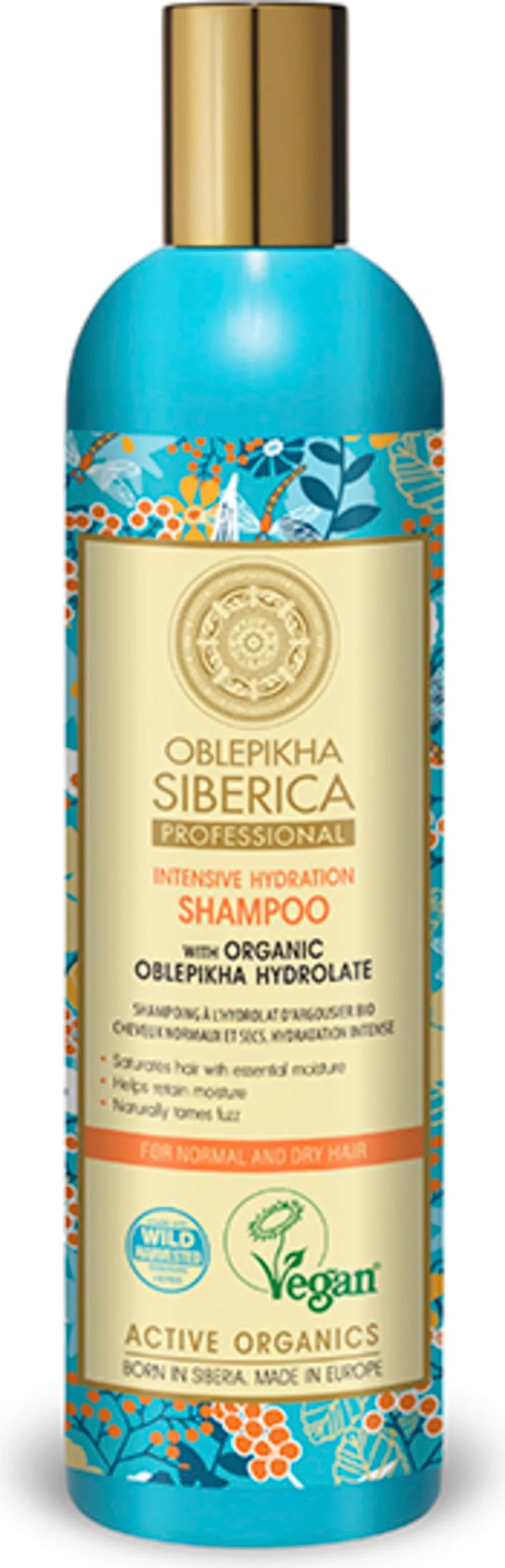 NS Shampoo Organic Oblepikha Hydrolate For Normal And Dry Hair 400 ml