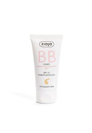 BB Cream Normal, Dry & Sensitive Skin, SPF15 Medium Protection Dark/Peach Tone