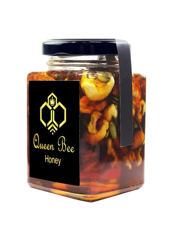 Queen Bee Sidr Honey Mixed With Nuts