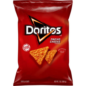 Doritos Nacho Cheese Flavored Tortilla Chips, 7 OZ 1(98.4gm)Export)