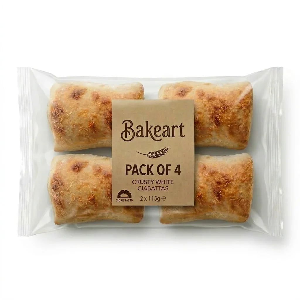 Freshly Baked Sourdough Ciabatta 140g Each (Pack of 4) | Welaza