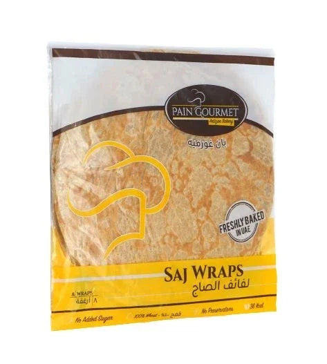 Pain Gourmet Freshly Baked Homemade Saj Wraps(original) 160g