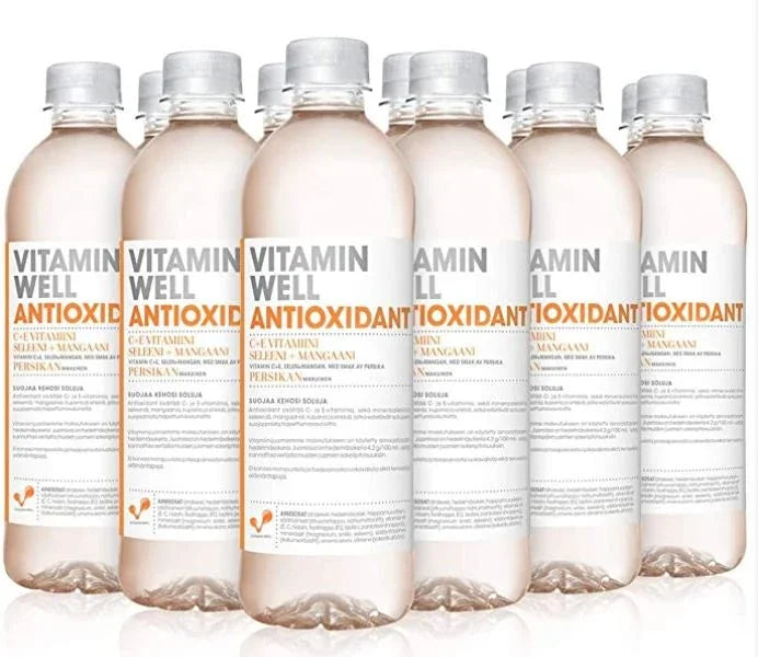 Vitamin Well Drink Antioxidant Peach 500ml, Case of 12