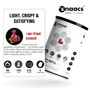 Snaacs Air Fried Beetroot Slice 85g - View 3 | Welaza