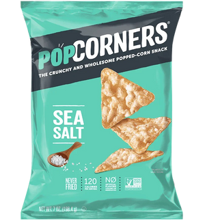 Popcorners Sea Salt Corn Snack, Never Fried, Non GMO 7 OZ (198g) - Export
