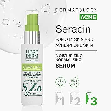 Librederm Seracin Serum For Face, Moisturizes, Repairs Oily Acne-Prone Skin 50ml