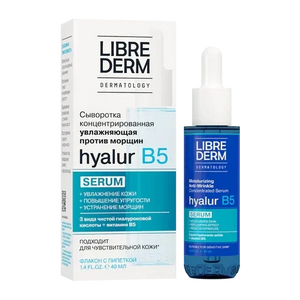 Librederm Hyalur Pure Hyaluronic Acid Serum With Vitamin B5, Anti-Aging, Repairs Dry Skin 40ml