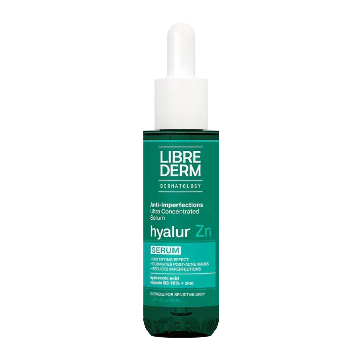 Librederm Hyalur Serum With Zn & Vitamin B3, Acne Treatment, Minimizes Pores, Clears Acne 40ml