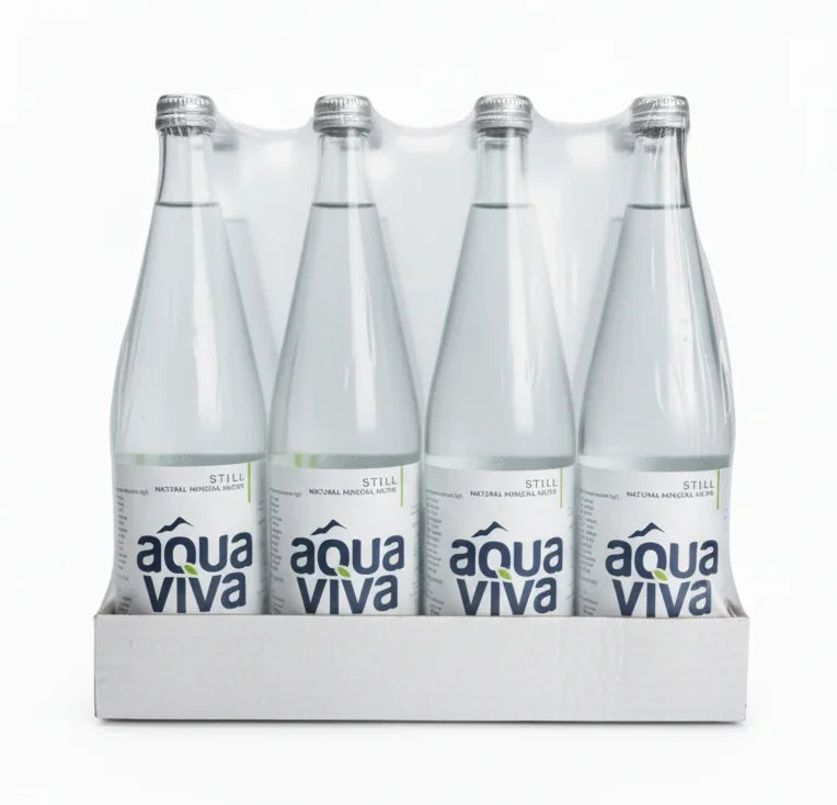 Aqua Viva Still Natural Mineral Water Glass bottle 750 ml x 12