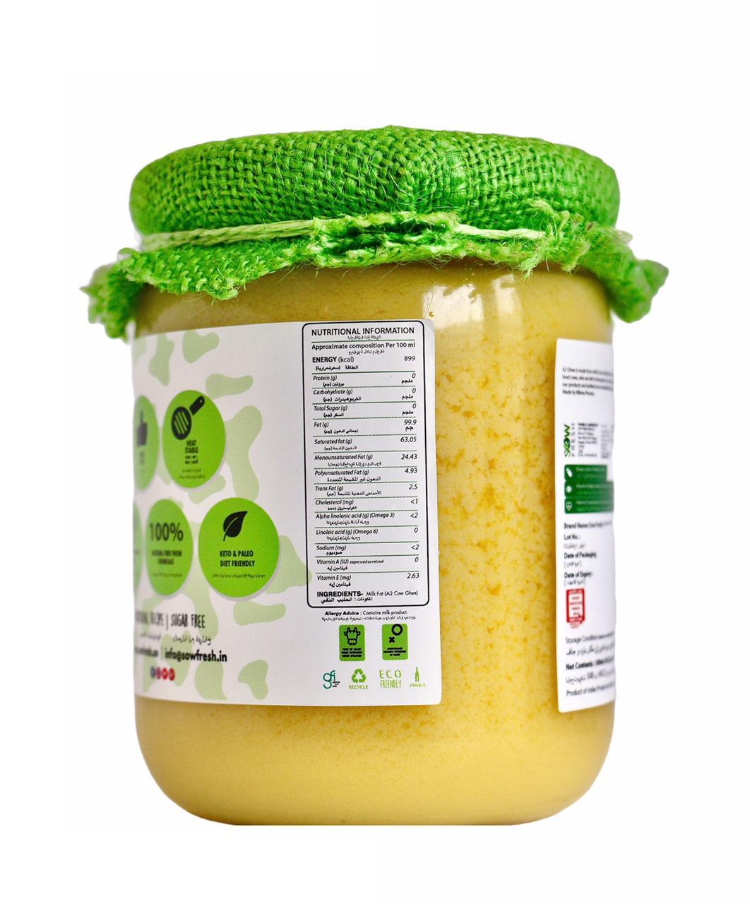Sow fresh A2 Desi Cow Ghee 500ml