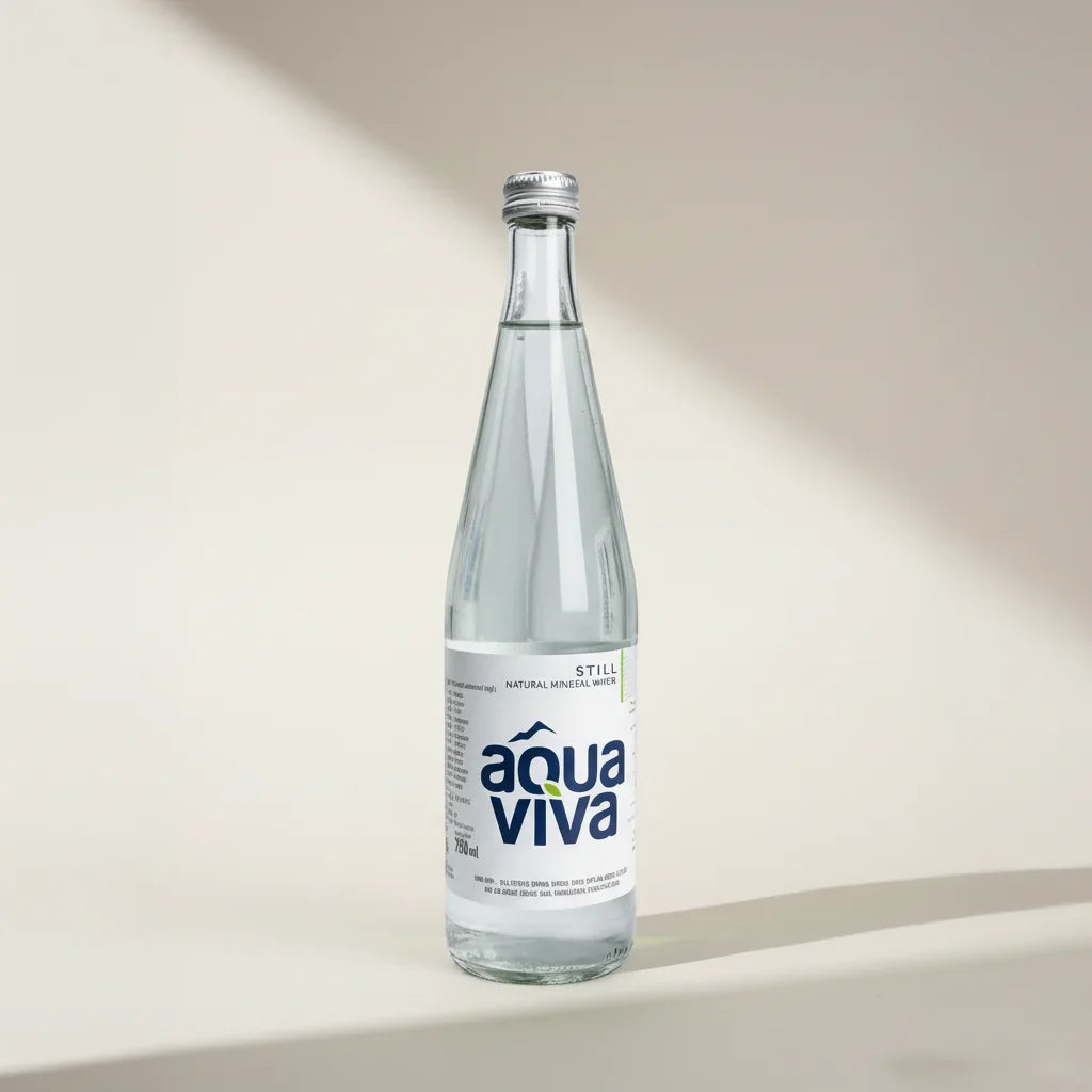 Aqua Viva Still Natural Mineral Water Glass bottle 750 ml x 12