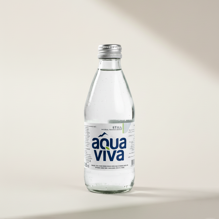 Aqua Viva Still Natural Mineral Water Glass bottle 250 ml x 24