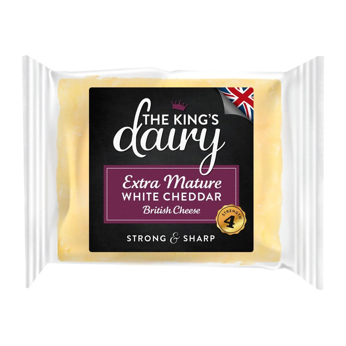 The King's Dairy Extra Mature White Cheddar Cheese 200g
