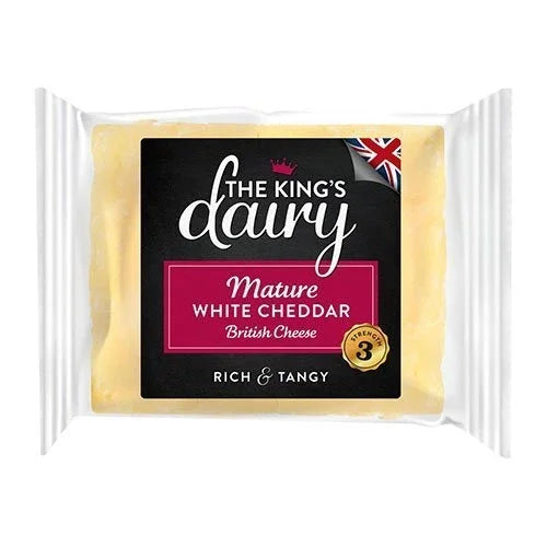 The King's Dairy Mature White Cheddar Cheese 200g