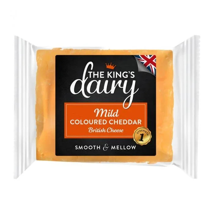 The King's Dairy Mild Coloured Cheddar Cheese 200g