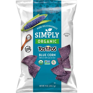 Tostitos Organic Blue Corn Tortilla Chips 9 OZ (255g) - Export