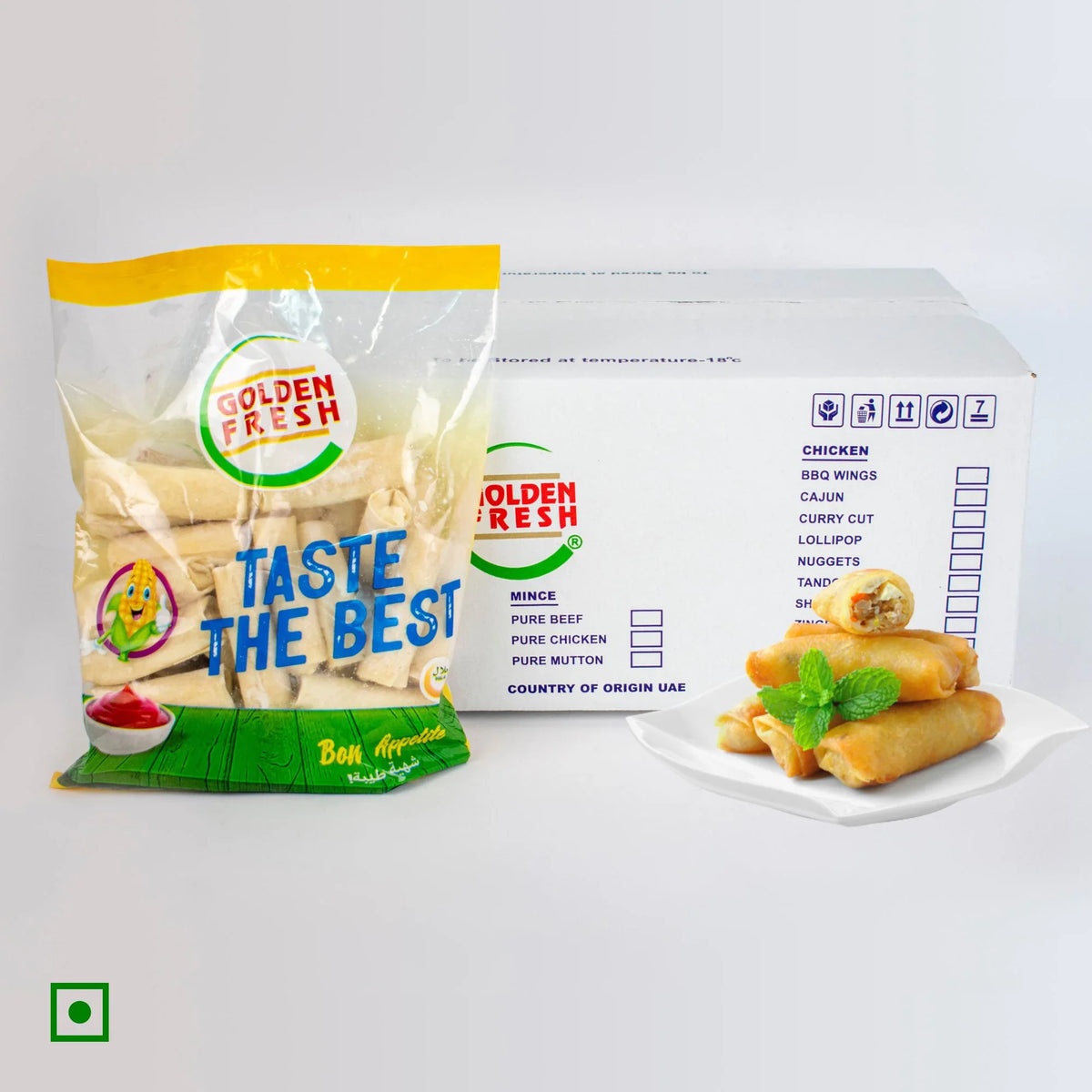 Vegetable Spring Rolls - 1 kg 40 pcs