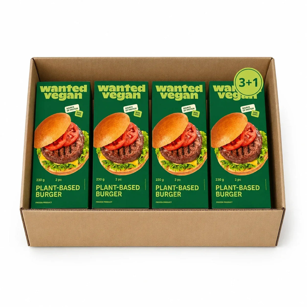 Smart Vegan Burger Box, 3+1