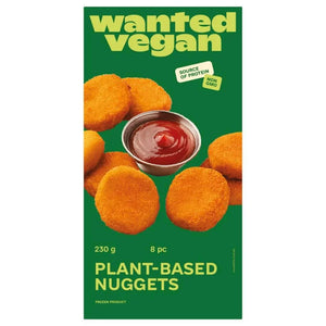 WELAZA vegan plant-based nuggets packaging with dipping sauce, UAE frozen food